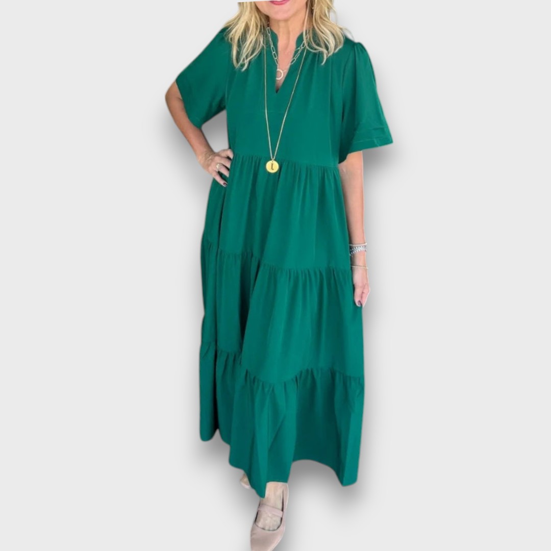Marenna – Loose V-Neck Maxi Dress