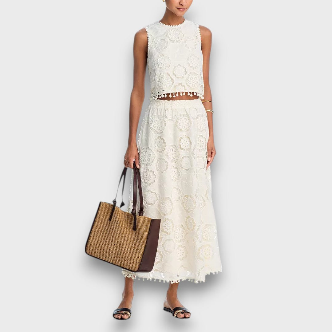 Zahara – Two-Piece Set in Crochet Lace