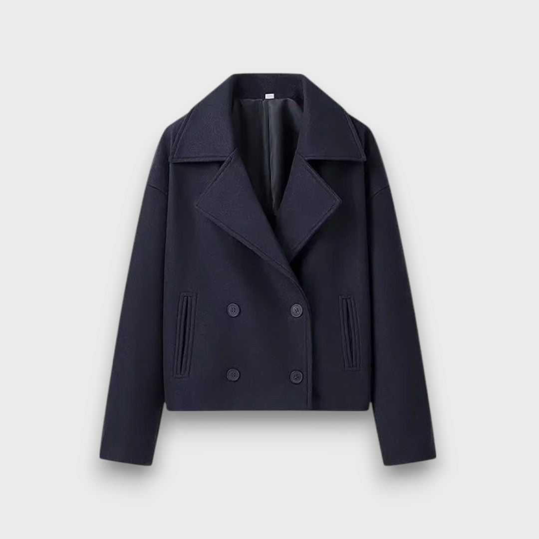Pinalle – Short Coat with Notched Collar