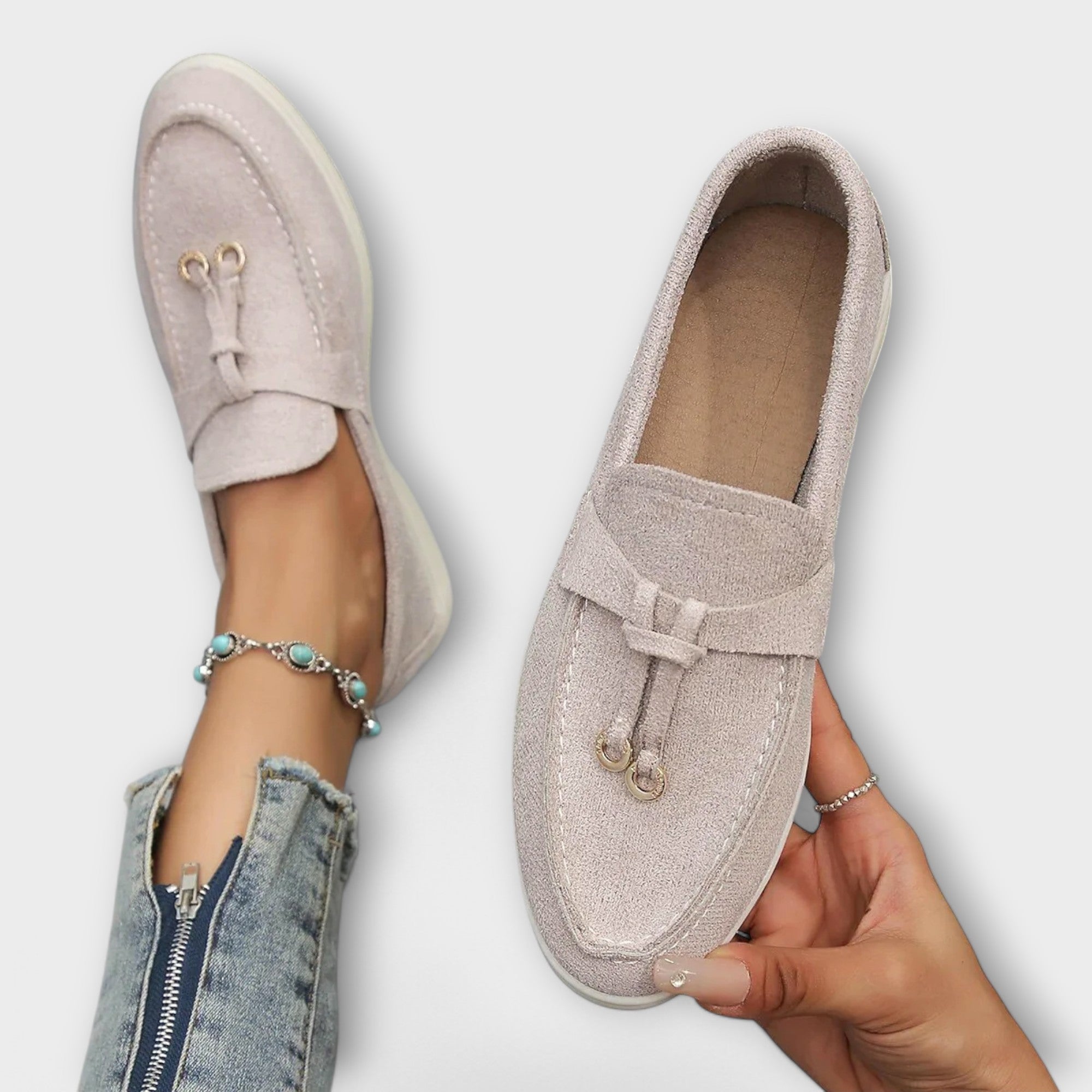 Sarima – Elegant Slipper with Lacing Detail