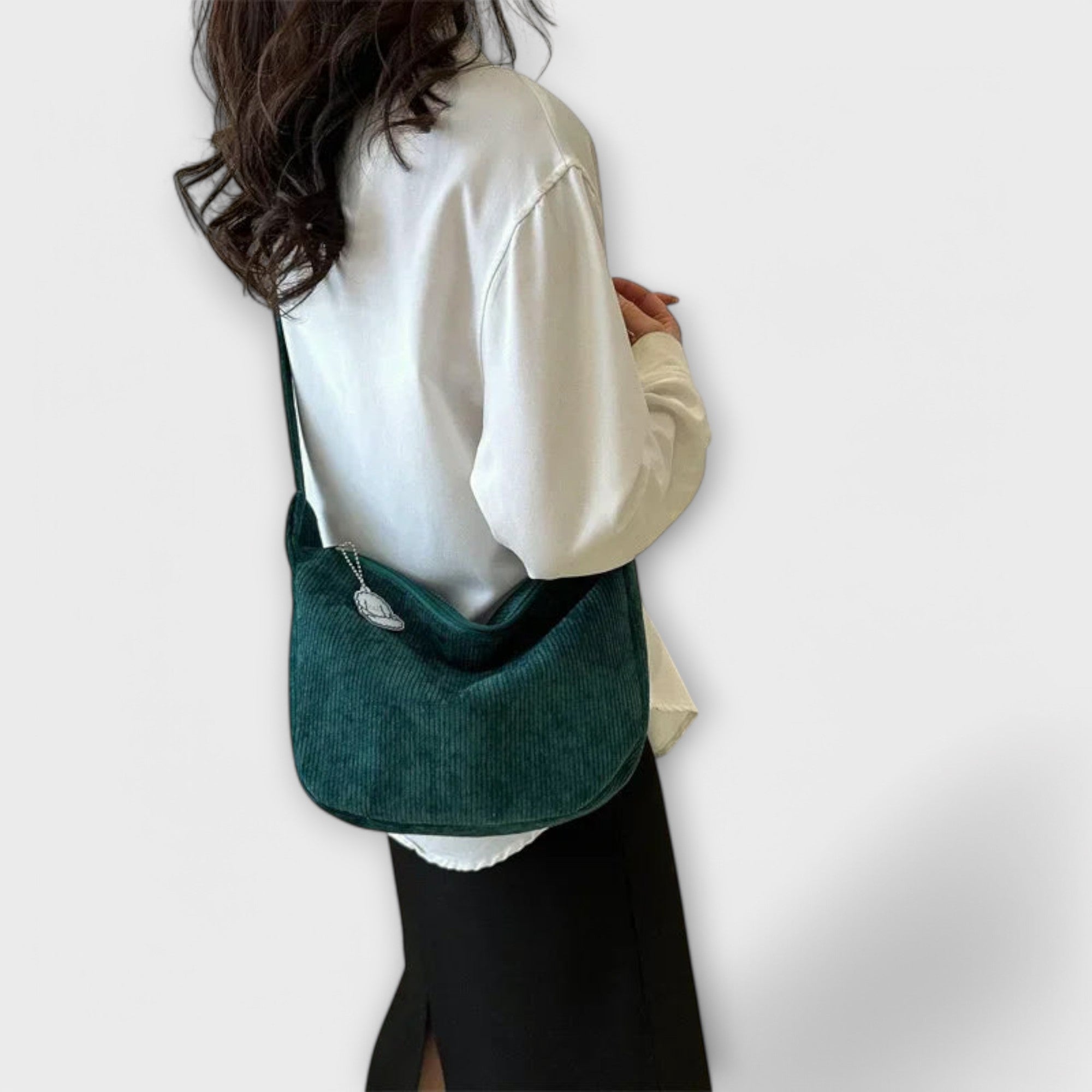 Loreva – Cord Shoulder Bag with Structure