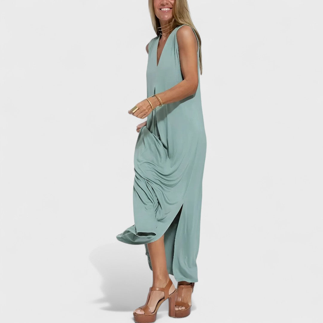 Livana – Maxi Dress with Sophisticated Draping